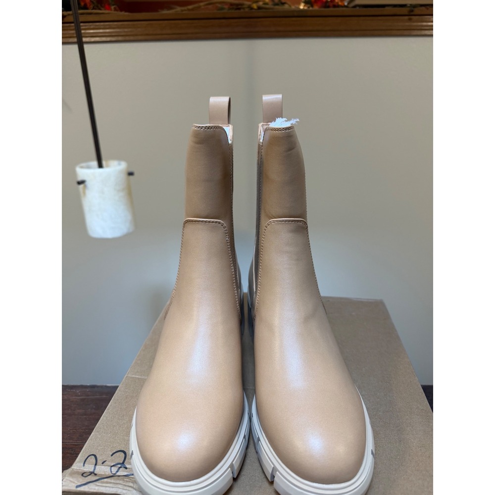 Ankle combat boots light brown (tan) women 7